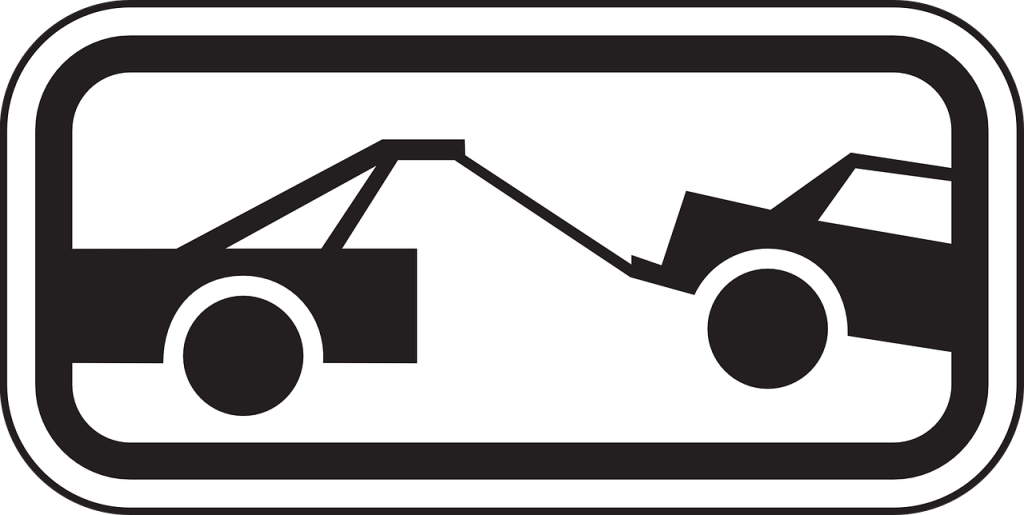 Tow truck sign