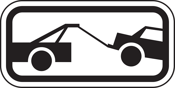 Tow truck sign